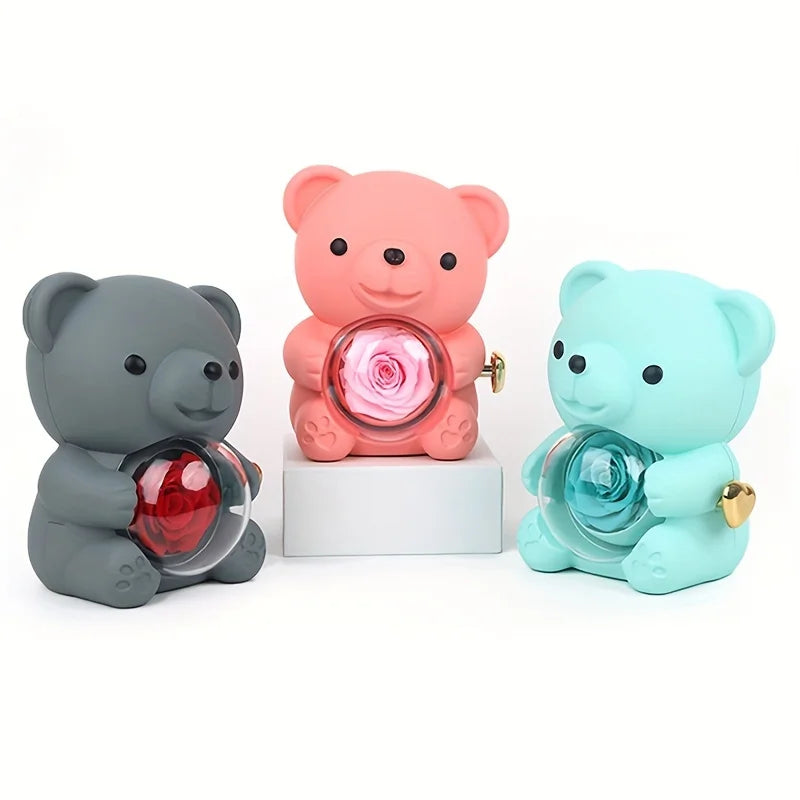 Charming Rose Bear Gift Box