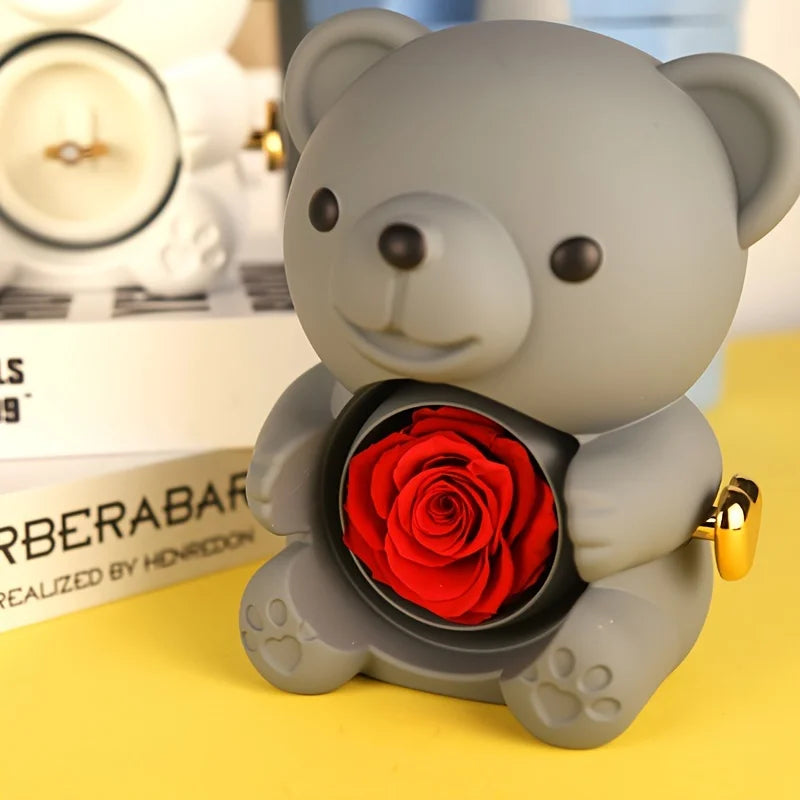 Charming Rose Bear Gift Box